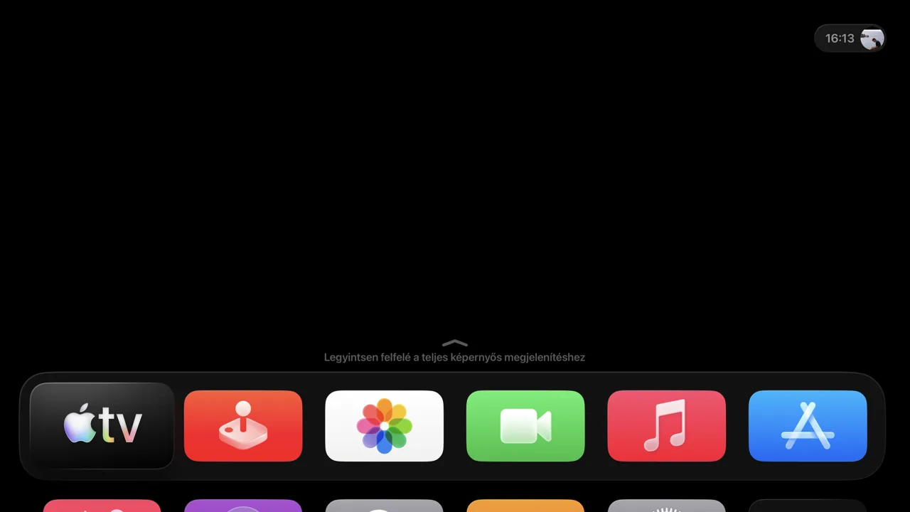 Nyomd meg a Siri Remote-on a Home gombot.